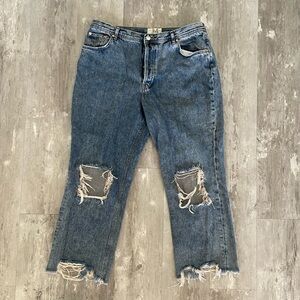 Free People Medium Wash Denim Jeans